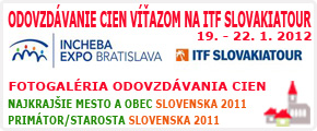 Odovzdávanie cien víťazom na ITF SLOVAKIATOUR