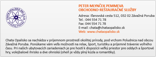 PETER MLYNČEK PEMMEVA OBCHODNO-REŠTAURAČNÉ SLUŽBY